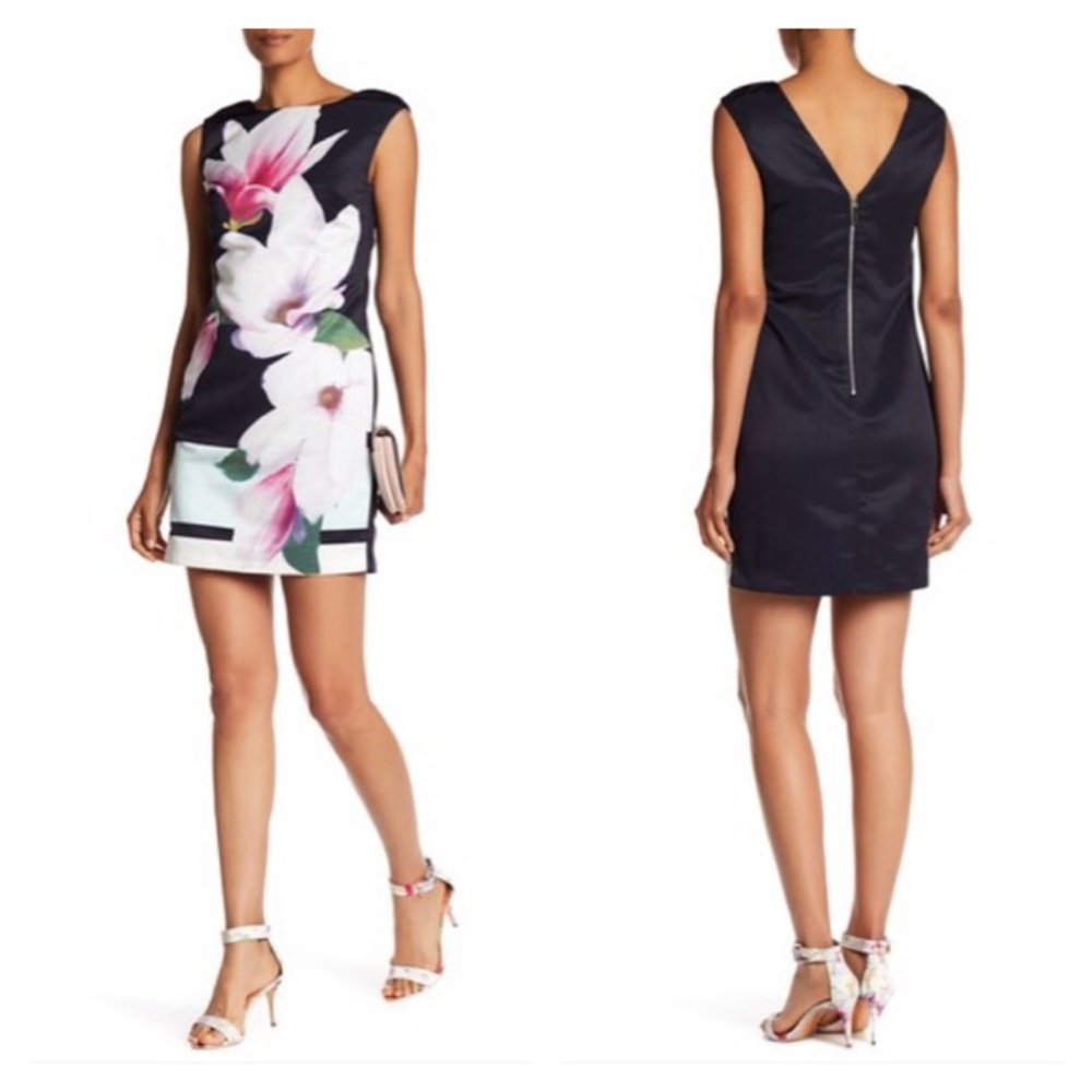 NWT London Dress Company Floral Shift Dress sz4